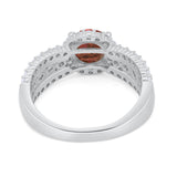 Vintage Style Engagement Bridal Ring Simulated Cubic Zirconia 925 Sterling Silver