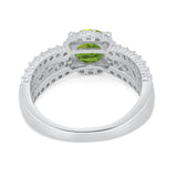 Vintage Style Engagement Bridal Ring Simulated Cubic Zirconia 925 Sterling Silver
