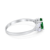 Oval Art Deco Wedding Engagement Ring Marquise Cubic Zirconia 925 Sterling Silver