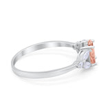 Oval Art Deco Wedding Engagement Ring Marquise Cubic Zirconia 925 Sterling Silver