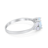 Oval Art Deco Wedding Engagement Ring Marquise Cubic Zirconia 925 Sterling Silver