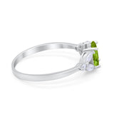 Oval Art Deco Wedding Engagement Ring Marquise Cubic Zirconia 925 Sterling Silver