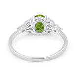 Oval Art Deco Wedding Engagement Ring Marquise Cubic Zirconia 925 Sterling Silver