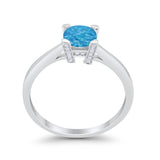Art Deco Vintage Style Solitaire Wedding Ring Round Cubic Zirconia 925 Sterling Silver
