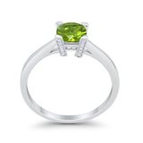 Art Deco Vintage Style Solitaire Wedding Ring Round Cubic Zirconia 925 Sterling Silver