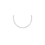 1MM .925 Sterling Silver Round Omega Chain Length "16-18" Inches