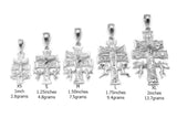 Sterling Silver Caravaca Cross Pendant Charm