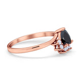 Heart Promise Ring Wedding Ring Simulated Cubic Zirconia 925 Sterling Silver
