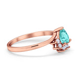 Heart Promise Ring Wedding Ring Simulated Cubic Zirconia 925 Sterling Silver