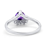 Heart Promise Ring Wedding Ring Simulated Cubic Zirconia 925 Sterling Silver