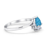 Heart Promise Ring Wedding Ring Simulated Cubic Zirconia 925 Sterling Silver