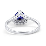 Heart Promise Ring Wedding Ring Simulated Cubic Zirconia 925 Sterling Silver