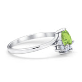 Heart Promise Ring Wedding Ring Simulated Cubic Zirconia 925 Sterling Silver