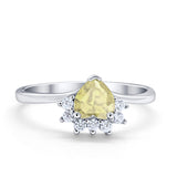Heart Promise Ring Wedding Ring Simulated Cubic Zirconia 925 Sterling Silver