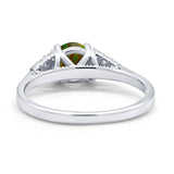 Wedding Ring Bridal Simulated Round Cubic Zirconia 925 Sterling Silver