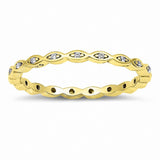 2mm Full Eternity Art Deco Wedding Band Ring Round 925 Sterling Silver Choose Color