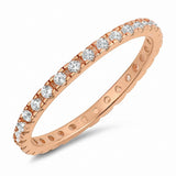 2mm Full Eternity Band Ring Round 925 Sterling Silver Choose Color