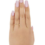 Half Eternity Wedding Ring Art Deco Simulated Cubic Zirconia 925 Sterling Silver