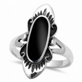 Oval Ring 925 Sterling Silver Choose Color