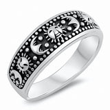 Moon Sun Ring Band 925 Sterling Silver Choose Color