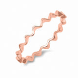 2mm Wave Design Band 925 Sterling Silver Choose Color