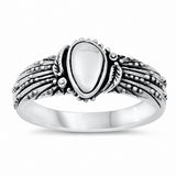 Bali Ring Band Oxidized Solid 925 Sterling Silver Choose Color