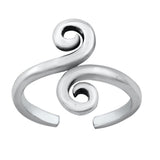 Ankh Adjustable Silver Toe Ring 925 Sterling Silver