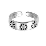 Silver Toe Ring Band Adjustable Fashion Jewelry 925 Sterling Silver (5mm)
