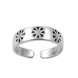 Silver Toe Ring Band Adjustable Fashion Jewelry 925 Sterling Silver (5mm)