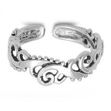 Adjustable Silver Toe Ring Band 925 Sterling Silver (5mm)