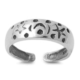 Silver Toe Ring Band Adjustable 925 Sterling Silver (5mm)