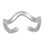 Silver Toe Ring Adjustable Fashion Jewelry 925 Sterling Silver (5mm)
