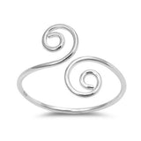 Silver Toe Rings Fashion Jewelry Adjustable 925 Sterling Silver (3mm)