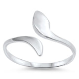 Snake Plain Toe Ring Adjustable Band 925 Sterling Silver (10mm)