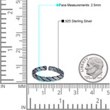 Adjustable Silver Toe Ring Band 925 Sterling Silver For Women (2.5mm)