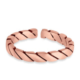 Adjustable Silver Toe Ring Band 925 Sterling Silver For Women (2.5mm)