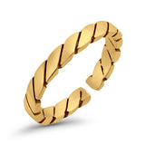 Adjustable Silver Toe Ring Band 925 Sterling Silver For Women (2.5mm)