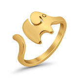 Lucky Elephant Toe Ring Band 925 Sterling Silver (8mm)