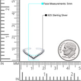 V Shaped Toe Ring Band Adjustable 925 Sterling Silver (5mm)
