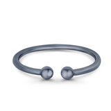Silver Toe Ring Adjustable Band 925 Sterling Silver (1.5mm)