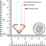 V-Shape Toe Ring Adjustable Band 925 Sterling Silver (8mm)