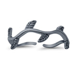 Vines Adjustable Toe Ring Band 925 Sterling Silver (7mm)
