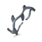 Vines Adjustable Toe Ring Band 925 Sterling Silver (7mm)