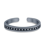 Bali Toe Ring  Adjustable Band 925 Sterling Silver (3mm)