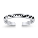 Bali Toe Ring  Adjustable Band 925 Sterling Silver (3mm)