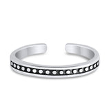 Bali Toe Ring  Adjustable Band 925 Sterling Silver (3mm)
