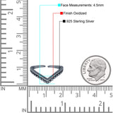 V-Shape Toe Ring Adjustable Band 925 Sterling Silver (4.5mm)