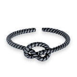 Adjustable Love Knot Toe Ring 925 Sterling Silver (5mm)