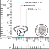 Peace Sign Toe Ring Band Twisted Braided 925 Sterling Silver (10mm)