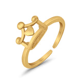 Plain Crown Adjustable Toe Ring Band 925 Sterling Silver (7mm)